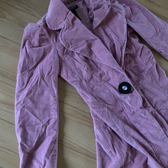 Bisou Bisou💋💋Pink Corduroy Coat🧥 - Picture 2 of 5